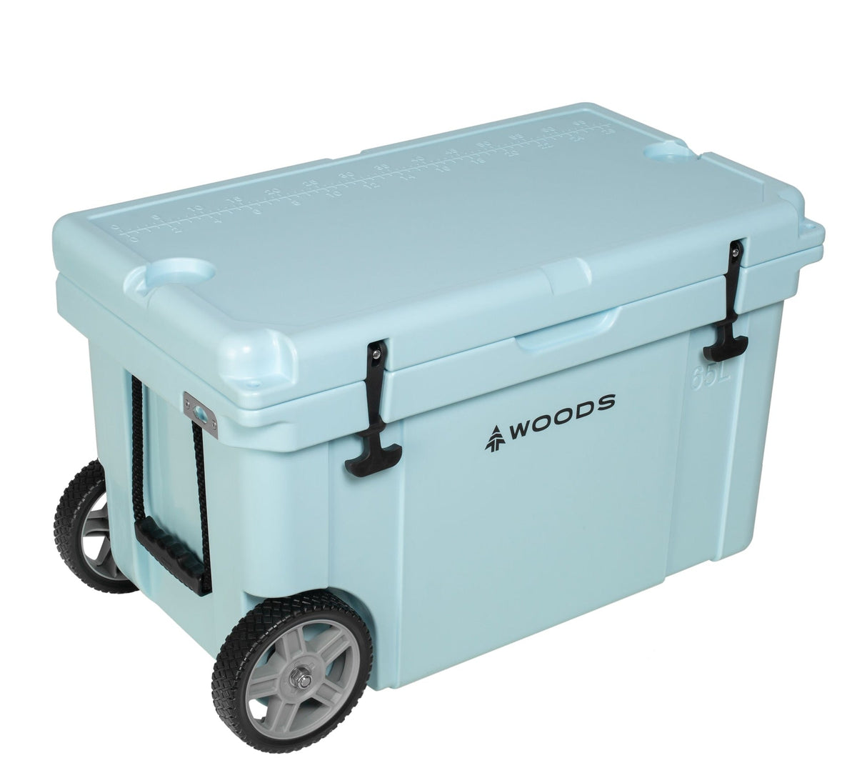 ARCTIC Wheeled Roto-Moulded Cooler with Handle, 65-L, Light Blue V7D2 - product image 1
