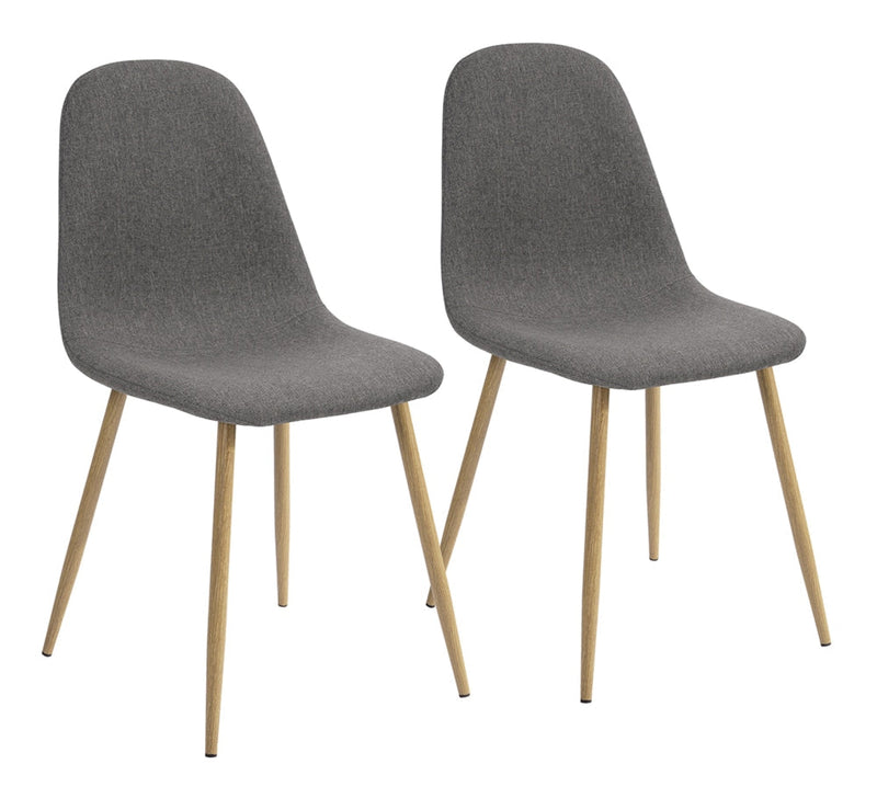39F Charlton Fabric Dining Chair, Grey F0Q6