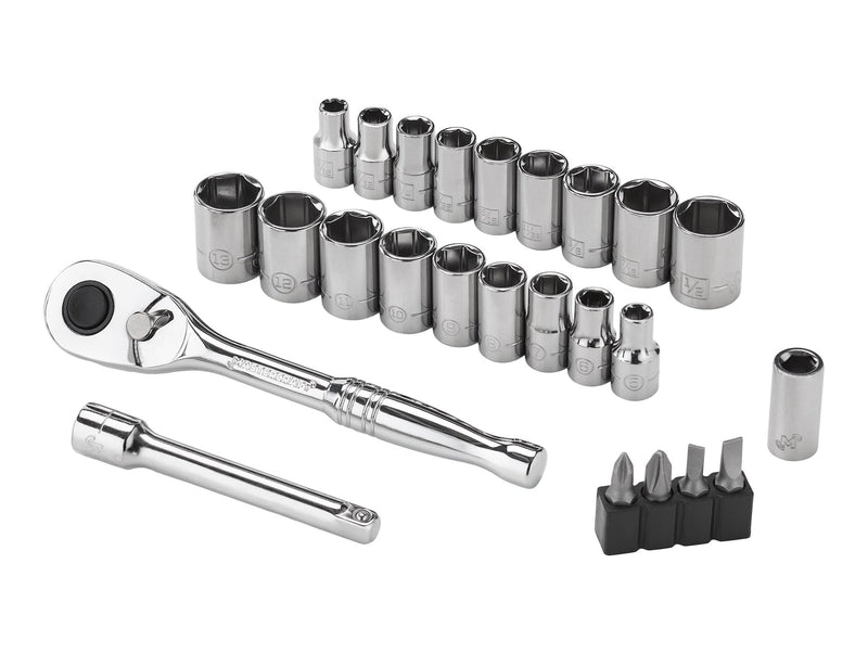 25 Piece 1/4" Drive Socket Set A1Q0