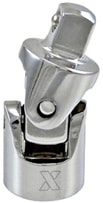 1/2-in Drive Universal Joint Socket, CRV, Nickel-Chrome Plating Y3C0