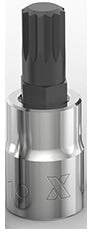 3/8-in Drive Triple Square Socket, Hex Bit C6A7