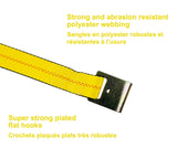 10,000-lb Commercial Ratchet Tie Down Strap, with Flat Hook, 2-in x 27-ft L2P6 - product image 3