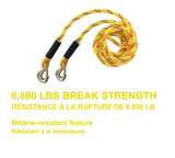 6,800-lb Tow Rope, with Rust-Resistant Hooks, 5/8-in x 14-ft P6D7 - product image 3