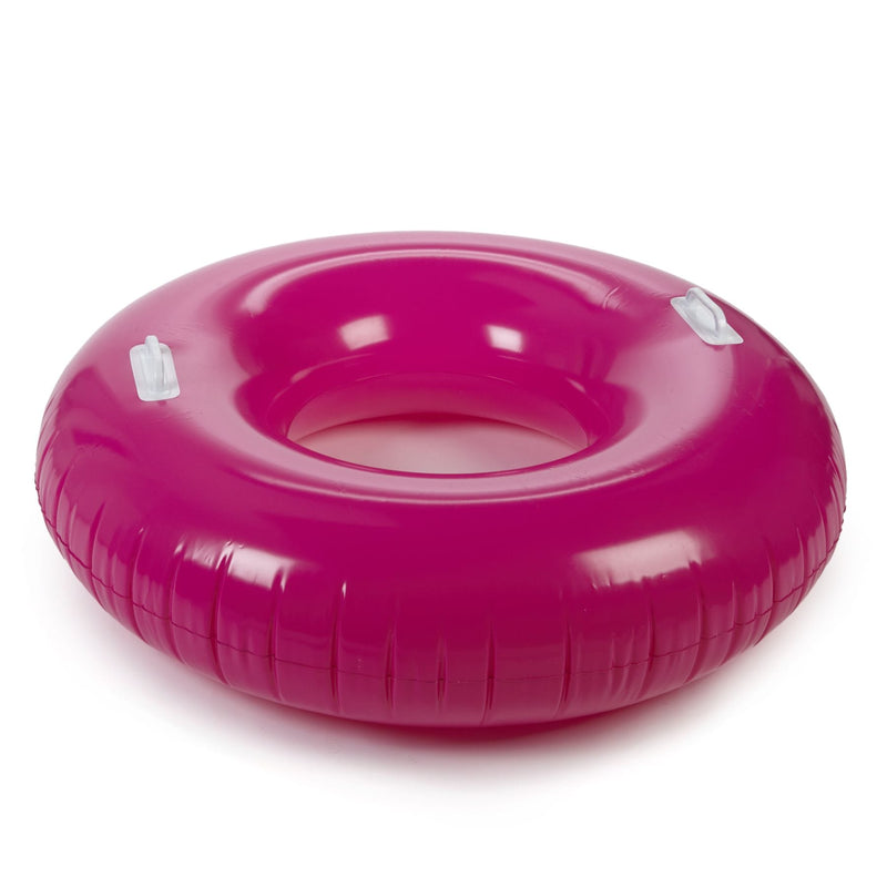 & Finn Inflatable Round Pool Swim Tube, 40 x 10-in, Assorted Colours O8G3